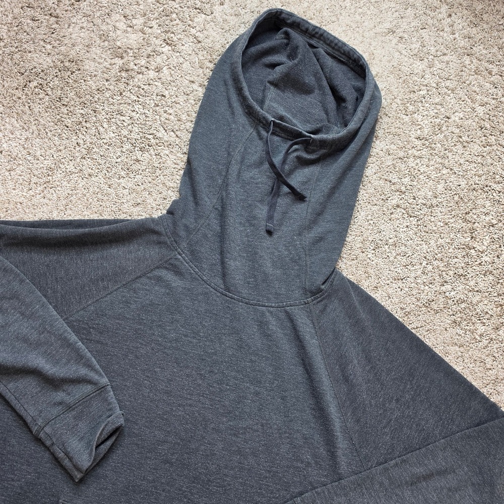 The North Face Funnel Neck Hoodie Womens Large Grey Outdoor Casual Lightweight‎